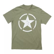Star T - olive/white