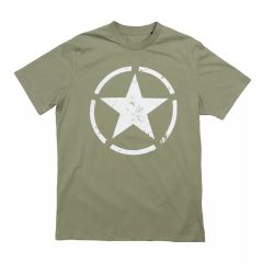 Star T - olive/white