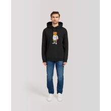 Organic Embroidered Hoodie Filou II. - Black