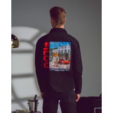 FW24 Overshirt Poster Backprint, Filou XCII. - black