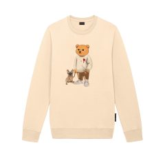   FW24 Organic Embroidered Pullover Filou LXXXVIII.- Royal Sand