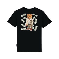   FW24 Organic Backprint T-Shirt, Filou XCII. Flying Dollar - Black