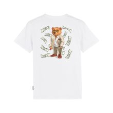 FW24 Organic Backprint T-Shirt, Filou XCII. Flying Dollar - White