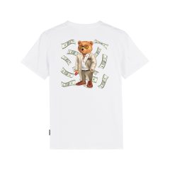   FW24 Organic Backprint T-Shirt, Filou XCII. Flying Dollar - White