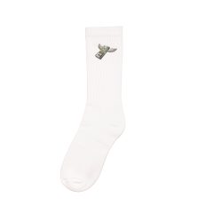 FW24 Sport Socks, Flying Cash Stack -  White