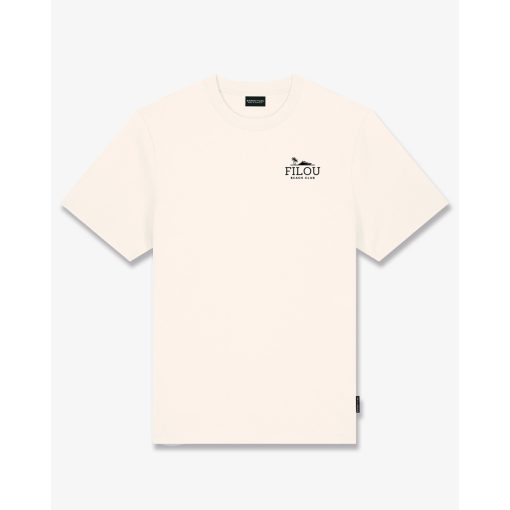 SS25 Oversized Backprint T-Shirt, Need Money - Pearl White