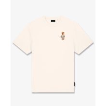 SS25 Oversized Backprint T-Shirt, Mykonos Crew - Pearl White