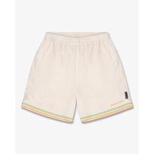 SS25 Shorts with Stripes -  Pearl White