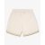 SS25 Shorts with Stripes -  Pearl White