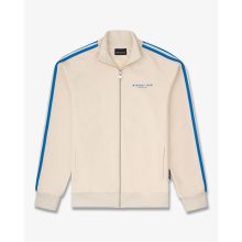 SS25 Tracksuit Jacket with Stripes, Mykonos Crew - Pearl White