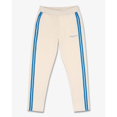  SS25 Tracksuit Sweatpants with Stripes, Mykonos Crew - Pearl White