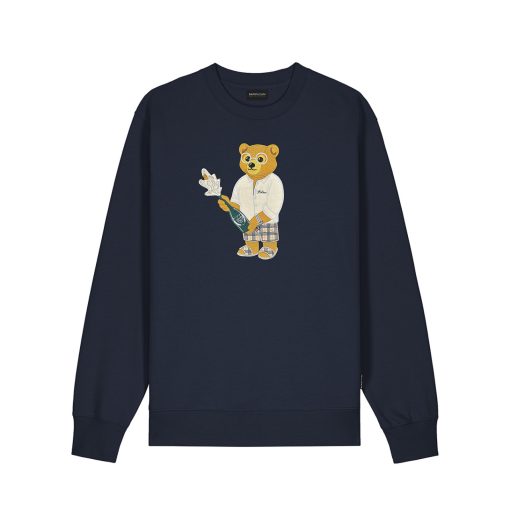 SS25 Embroidered Pullover Filou CXIV. - Navy Blue