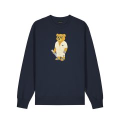 SS25 Embroidered Pullover Filou CXIII. - Navy Blue