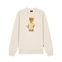 SS25 Embroidered Pullover Filou CXIII. - Pearl White