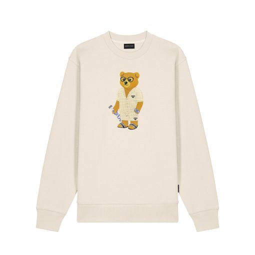 SS25 Embroidered Pullover Filou CXIII. - Pearl White