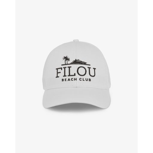 SS25 Cotton Cap FILOU Beach Club - White
