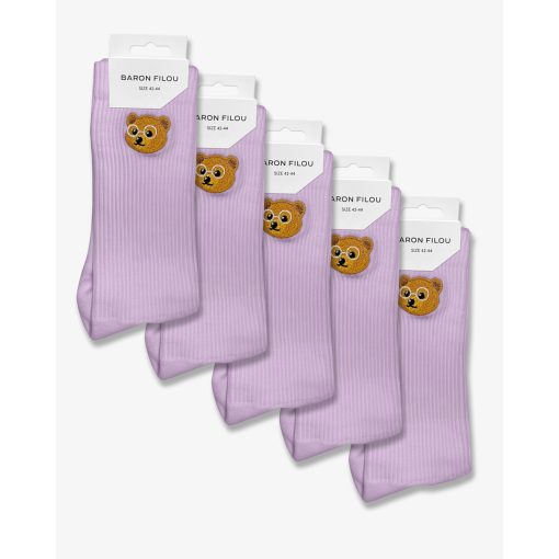 SS25 5-Pack Baron Filou Socks - Seashore violet