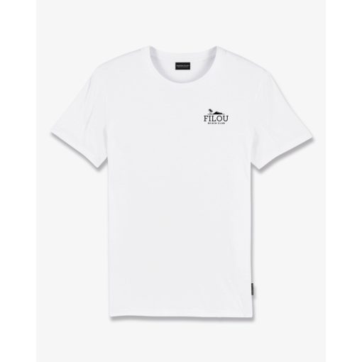 SS25 Backprint T-Shirt with Box Design, Filou CXXIII. - White