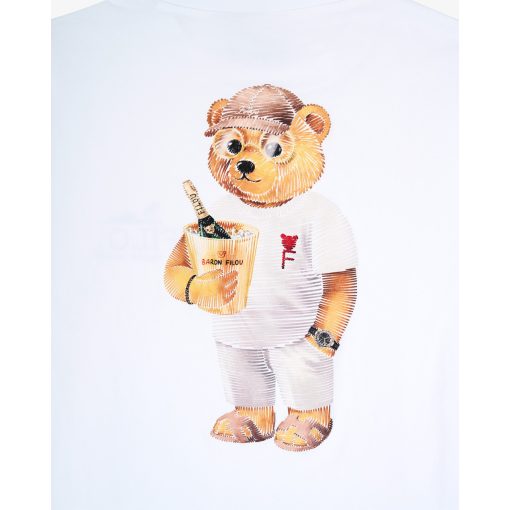 SS25 Backprint T-Shirt with Box Design, Filou CXXIII. - White