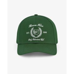 FW25 Embroidered Cotton Cap Early Retirement Club - Green