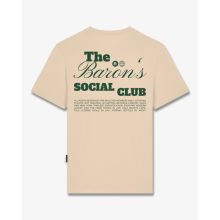 FW25 T-Shirt Backprint THE BARON SOCIAL CLUB - Sand Brown