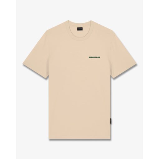 FW25 T-Shirt Backprint THE BARON SOCIAL CLUB - Sand Brown