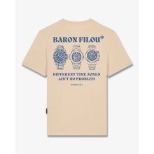 FW25 T-Shirt Backprint DIFFERENT TIMEZONES - Sand Brown