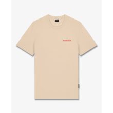 FW25 T-Shirt Backprint LEFT LANE CLUB - Sand Brown