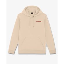 FW25 Hoodie Backprint LEFT LANE CLUB - Sand Brown