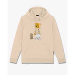 FW25 Embroidered Hoodie Filou CL. - Sand Brown