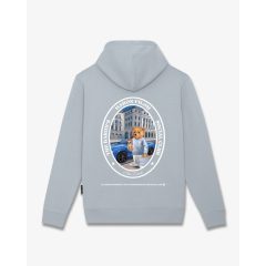 FW25 Hoodie Oval Backprint Filou CXLIX. - Frosted Blue