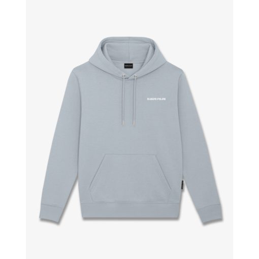 FW25 Hoodie Oval Backprint Filou CXLIX. - Frosted Blue