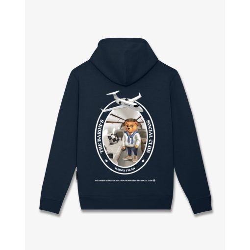 FW25 Hoodie Oval Backprint Filou CLII. - Navy