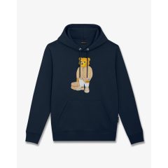 FW25 Embroidered Hoodie Filou CXLVI. - Navy