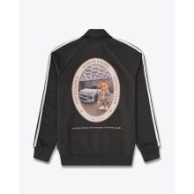 FW25 Tracksuit Jacket Oval Backprint Filou CXLVIII. - Black