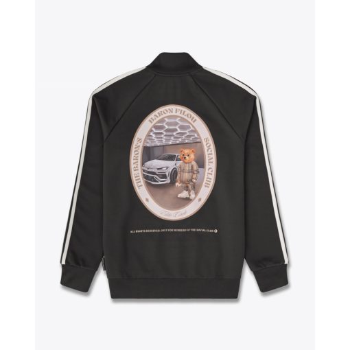 FW25 Tracksuit Jacket Oval Backprint Filou CXLVIII. - Black