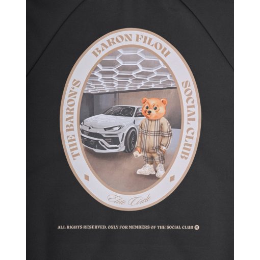 FW25 Tracksuit Jacket Oval Backprint Filou CXLVIII. - Black