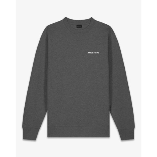 FW25 Pullover Oval Backprint Filou CLI. - Stone Grey