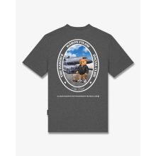 FW25 T-Shirt Oval Backprint Filou CLI. - Stone Grey