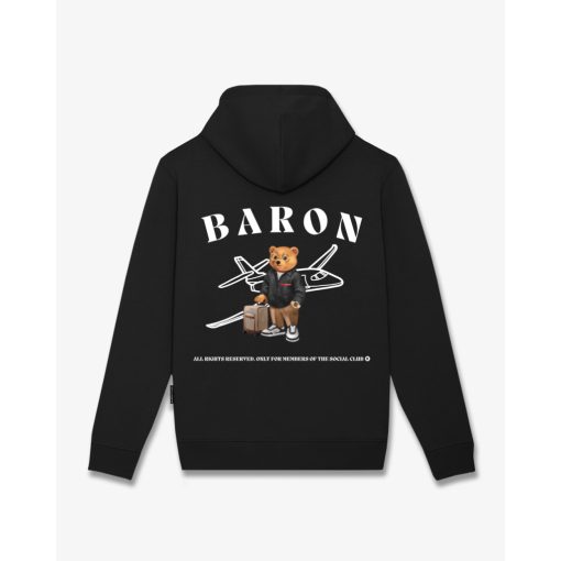 FW25 Hoodie Backprint Filou CLI. BARON - Black