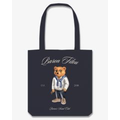 FW25 Baron Filou Cotton Tote Bag Filou CLII. - Black