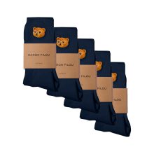 FW25 5-Pack Essential Socks -  Navy