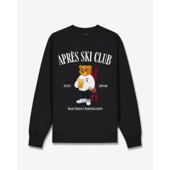 Embroidered Pullover Filou CXXXV. APRÈS SKI CLUB - Black