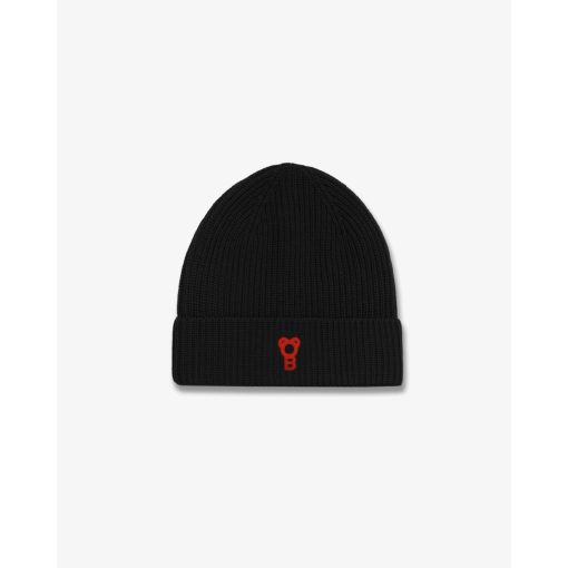 Signature Cotton Beanie – Black