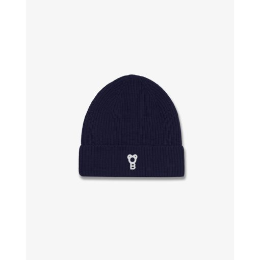 Signature Cotton Beanie – Navy Blue