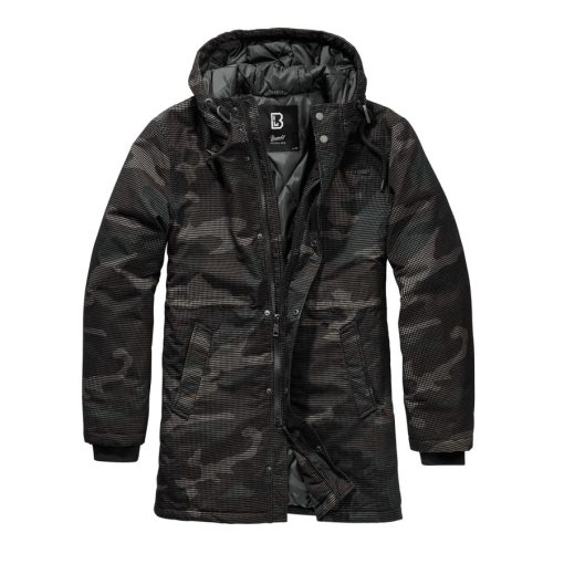 BRANDIT Grid Camo Parka - woodland camo