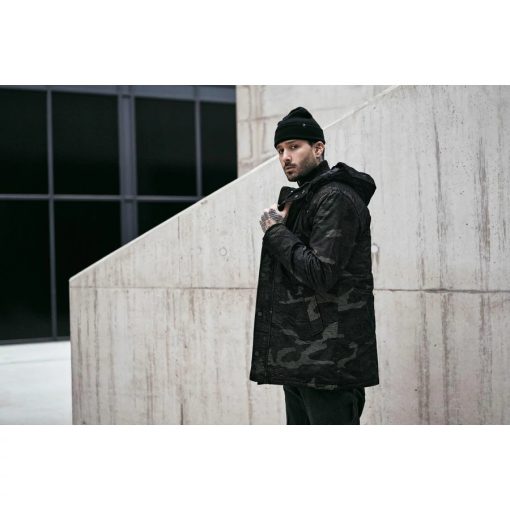 BRANDIT Grid Camo Parka - woodland camo