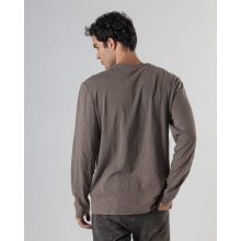 DEVERGO Férfi hosszú ujjú póló - Brown