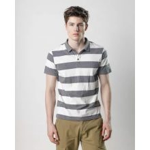 DEVERGO Férfi rövid ujjú galléros póló - Grey