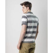 DEVERGO Férfi rövid ujjú galléros póló - Grey